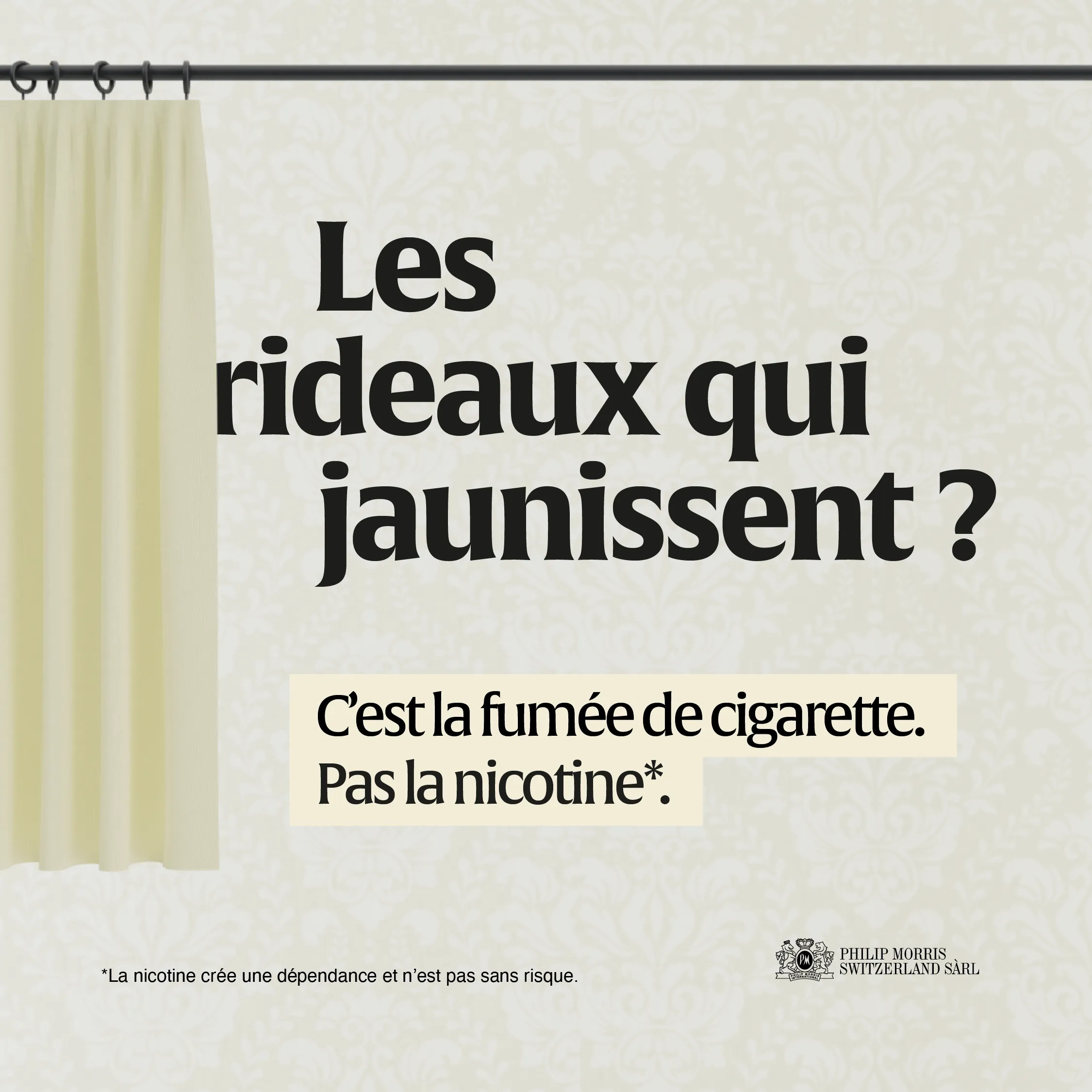 curtains ad poster