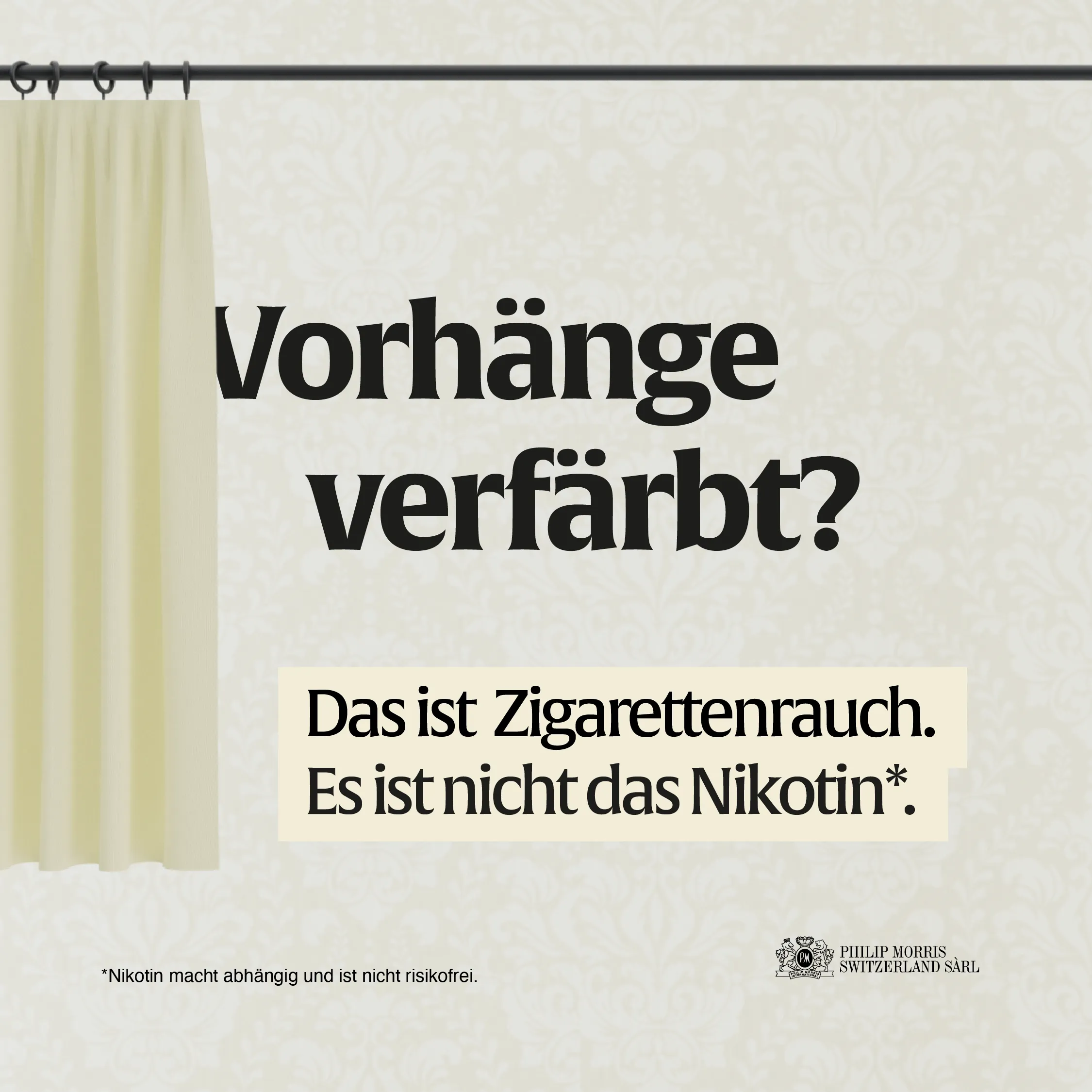 curtains ad poster