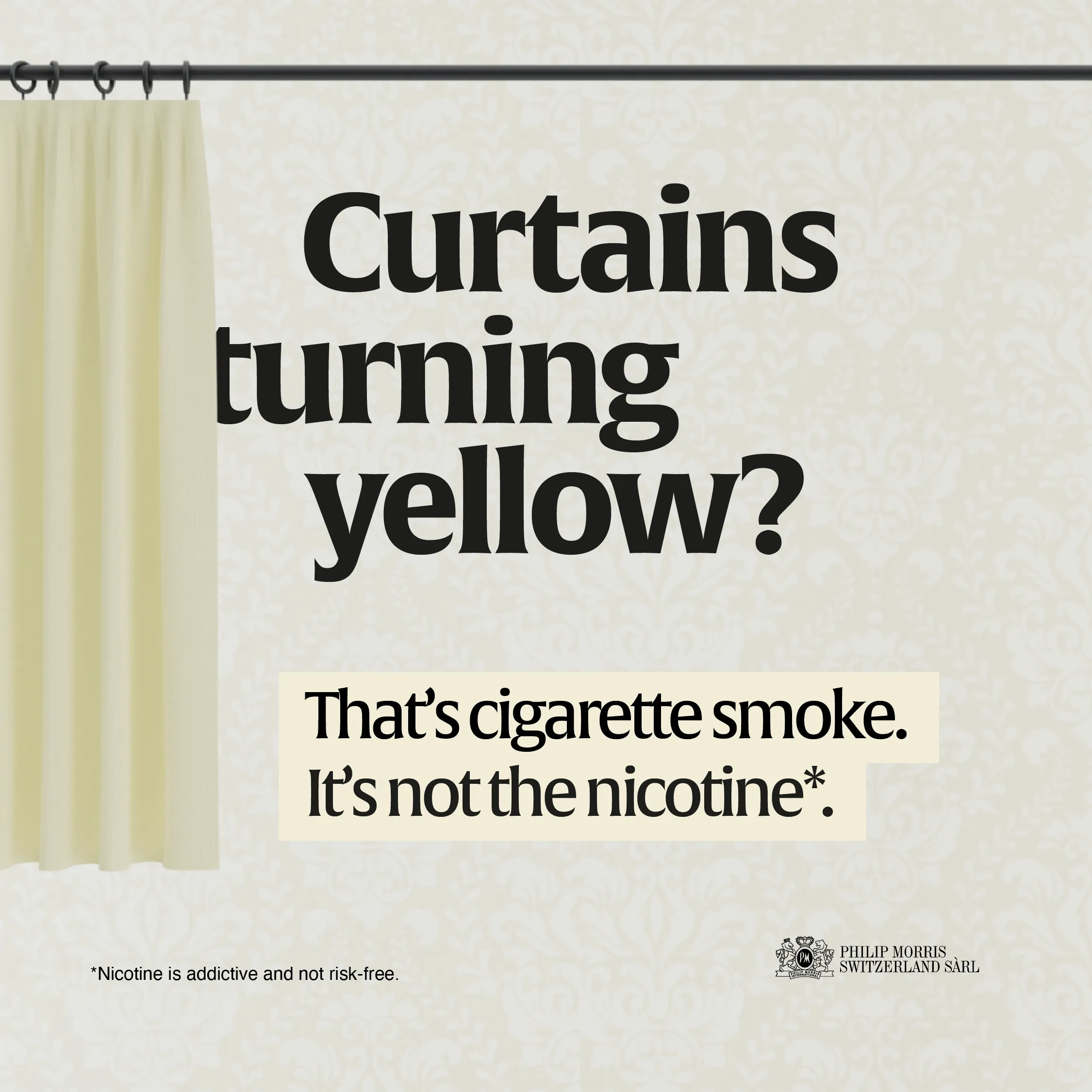 curtains ad poster